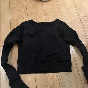 lululemon athletica Black Crop Top